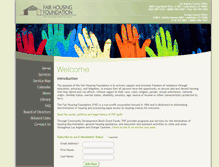 Tablet Screenshot of fairhousingfoundation.com